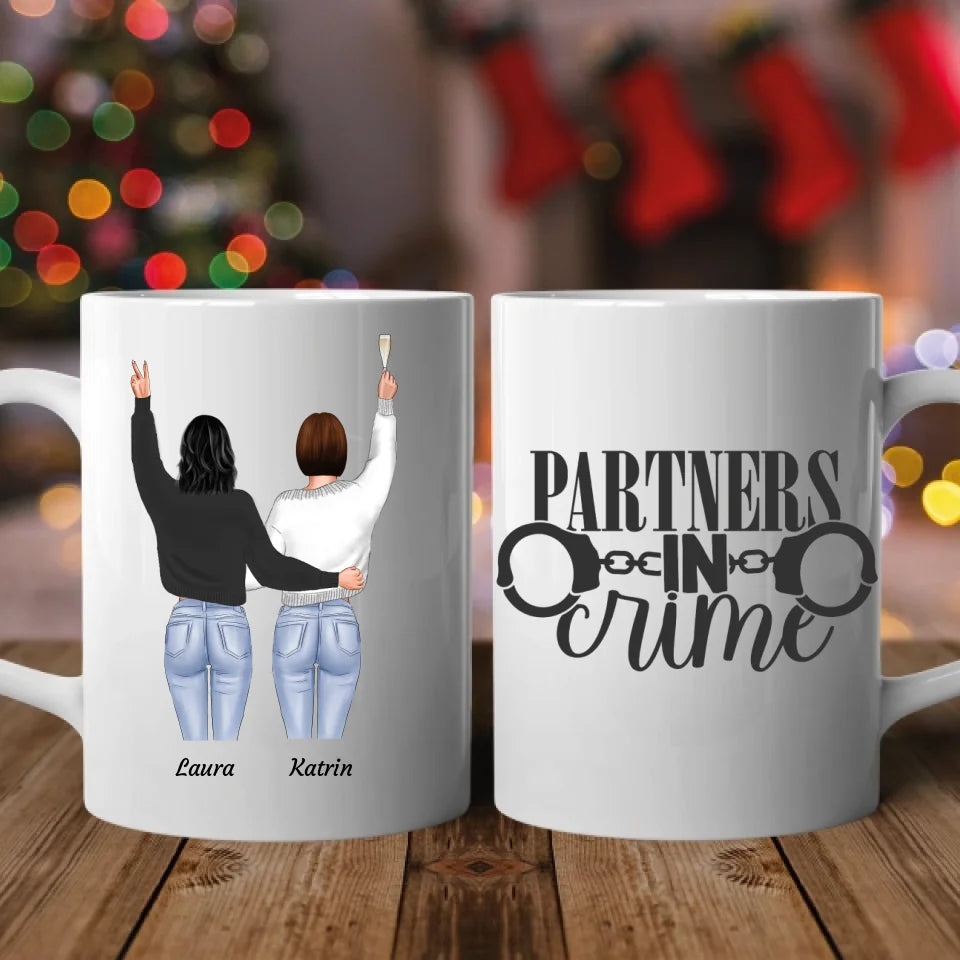 Besties stehend - Personalisierbare Tasse