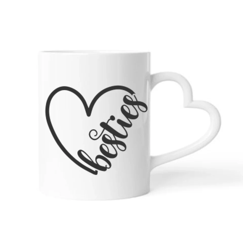 sitzende Besties - Personalisierbare Tasse