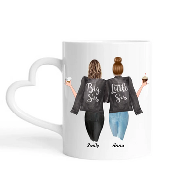 Beste Freundinnen - Personalisierbare Tasse