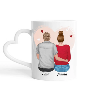 Vater und Tochter - Personalisierbare Tasse