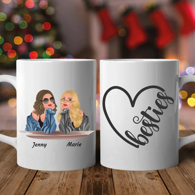 Sassy Besties - Personalisierbare Tasse