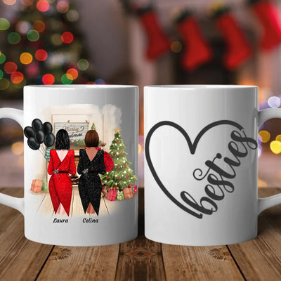 Festliche Besties Weihnachten (Limitierte Edition) - Personalisierbare Tasse