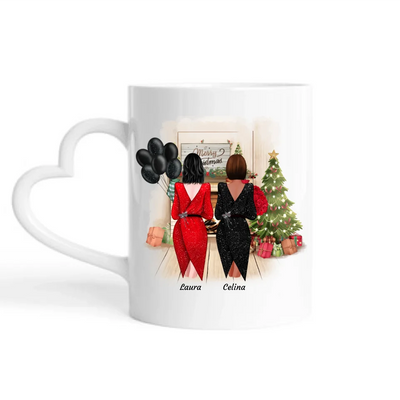 Festliche Besties Weihnachten (Limitierte Edition) - Personalisierbare Tasse