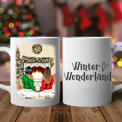 Cozy Besties (Limitierte Weihnachtsedition) - Personalisierbare Tasse