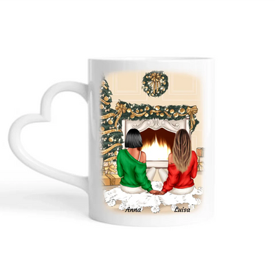 Cozy Besties (Limitierte Weihnachtsedition) - Personalisierbare Tasse