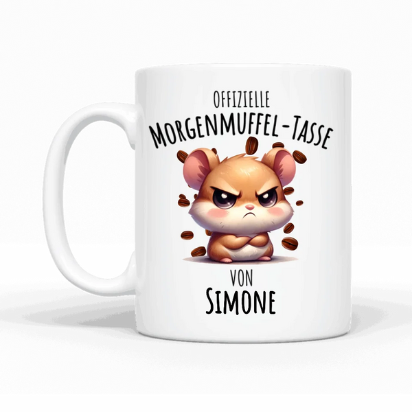 Genervter Morgenmuffel - Personalisierbare Tasse