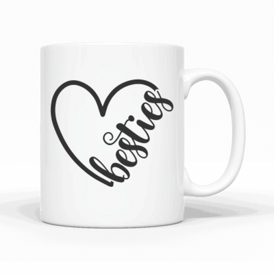 Cozy Besties unterm Baum - Personalisierbare Tasse