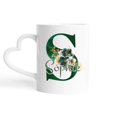 Namenstasse Design Edition Smaragd - Personalisierbare Tasse