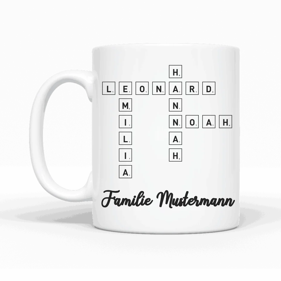 Freunde Scrabble - Personalisierbare Tasse - wefriends