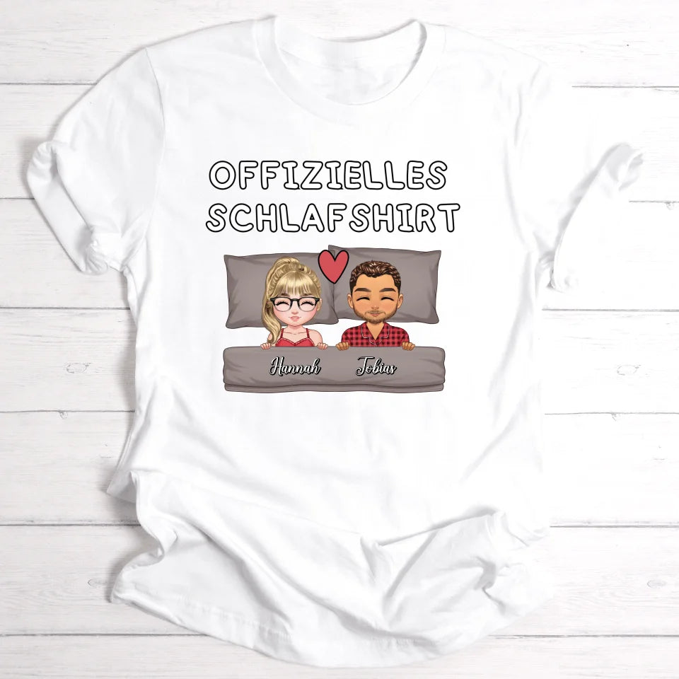 Offizielles Schlafshirt - Personalisierbares T-Shirt