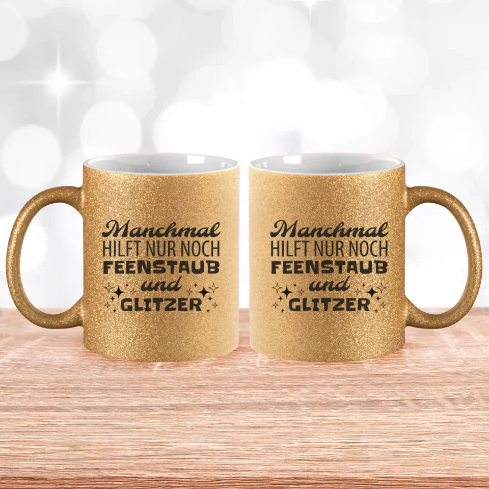 Feenstaub und Glitzer - Glitzertasse - wefriends