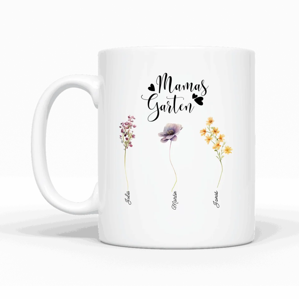 Omas / Mamas Garten - Personalisierbare Tasse - wefriends