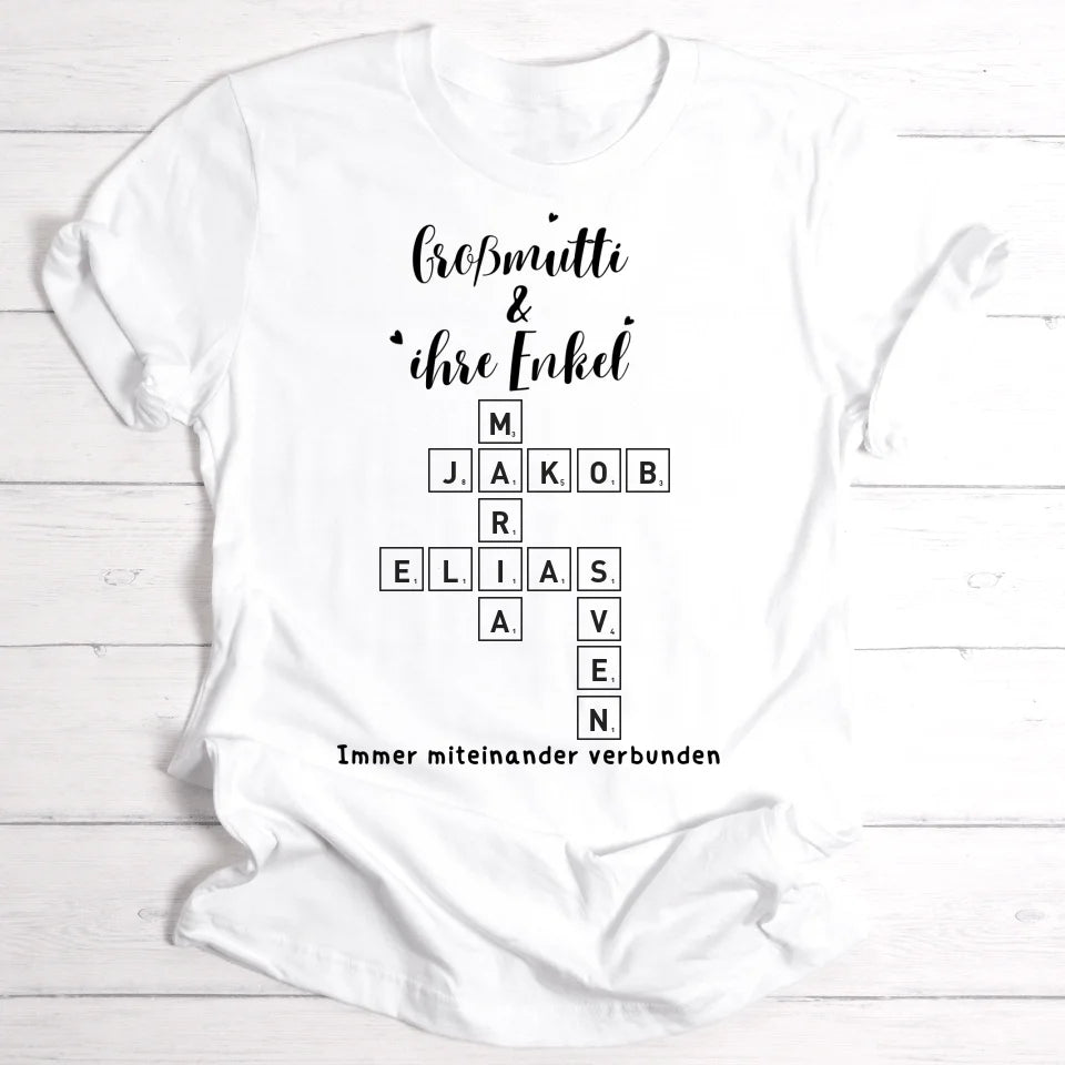 Omi Scrabble - Personalisierbares T-Shirt