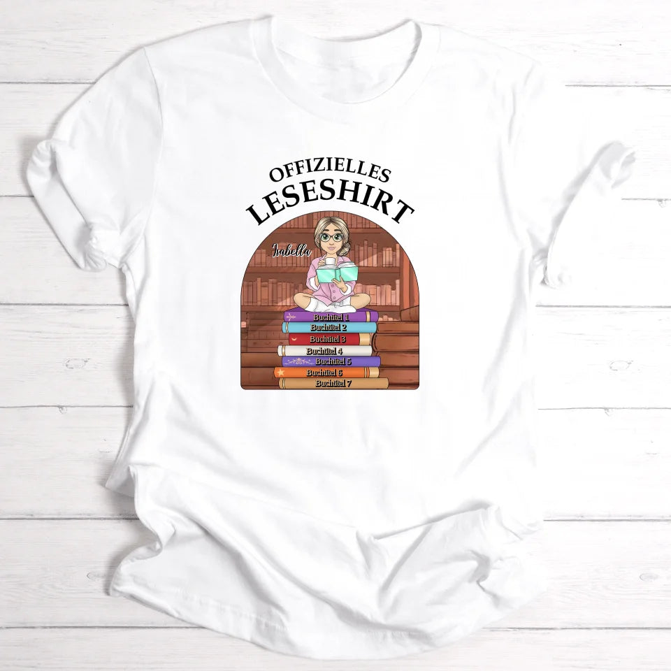 Offizielles Leseshirt - Personalisierbares T-Shirt