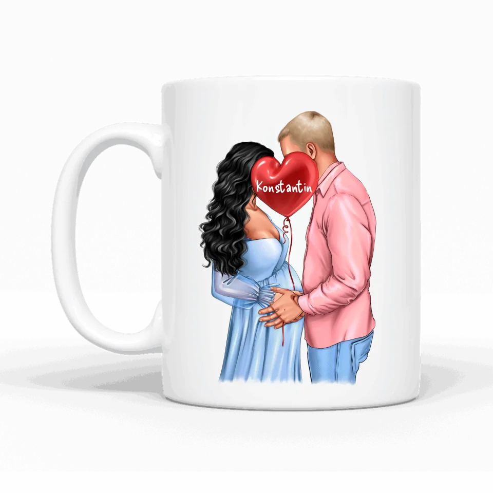 Schwangerschafts Geschenk - Personalisierbare Tasse