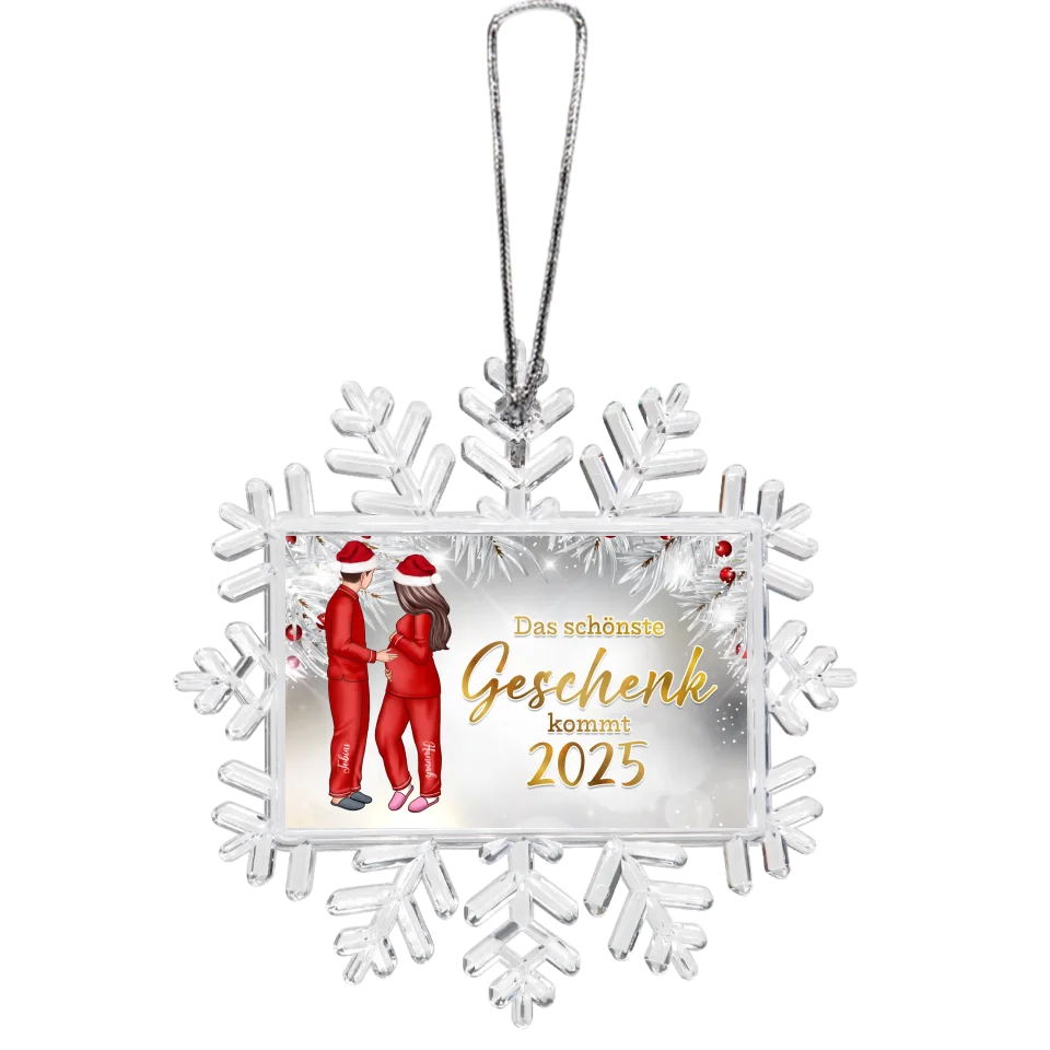 Das schönste Geschenk - Personalisierbares Winterornament