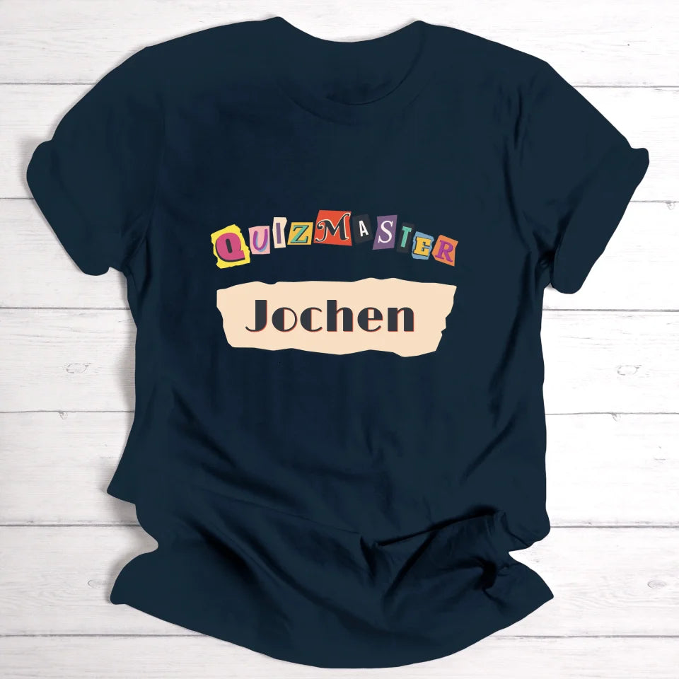 Quizmaster - Personalisierbares T-Shirt