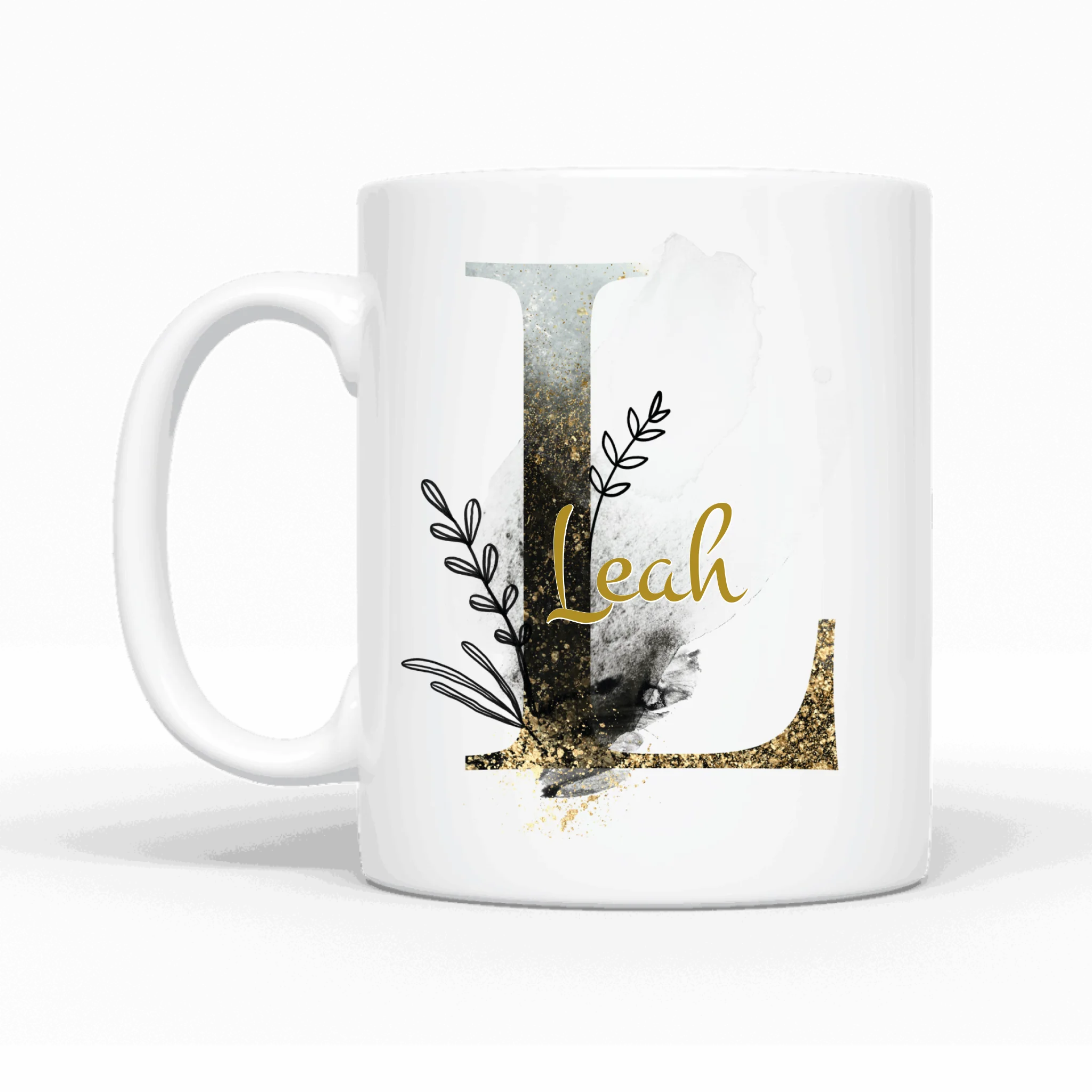 Design Edition schwarz (beidseitig) - Personalisierbare Tasse