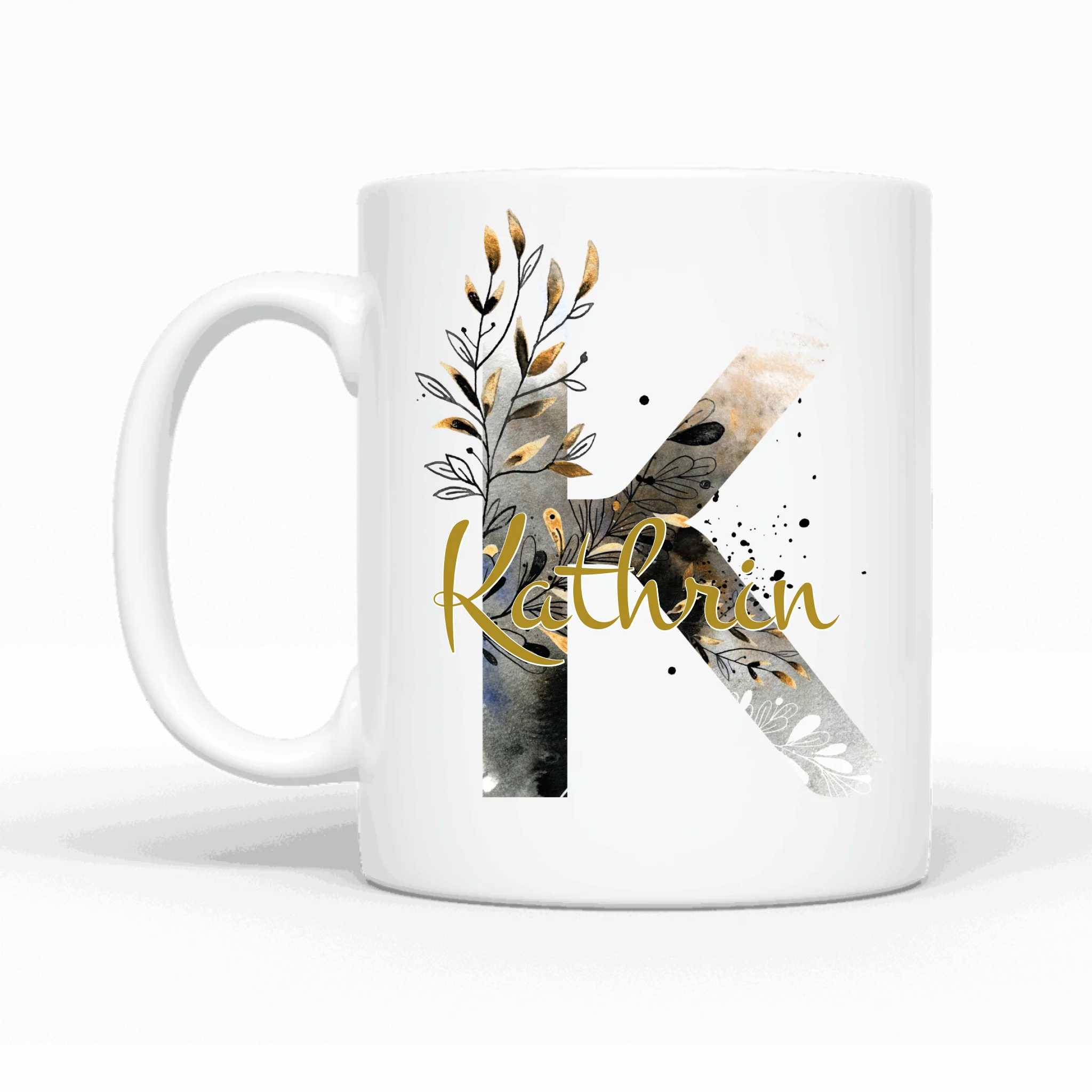 Design Edition schwarz transparent (beidseitig) - Personalisierbare Tasse