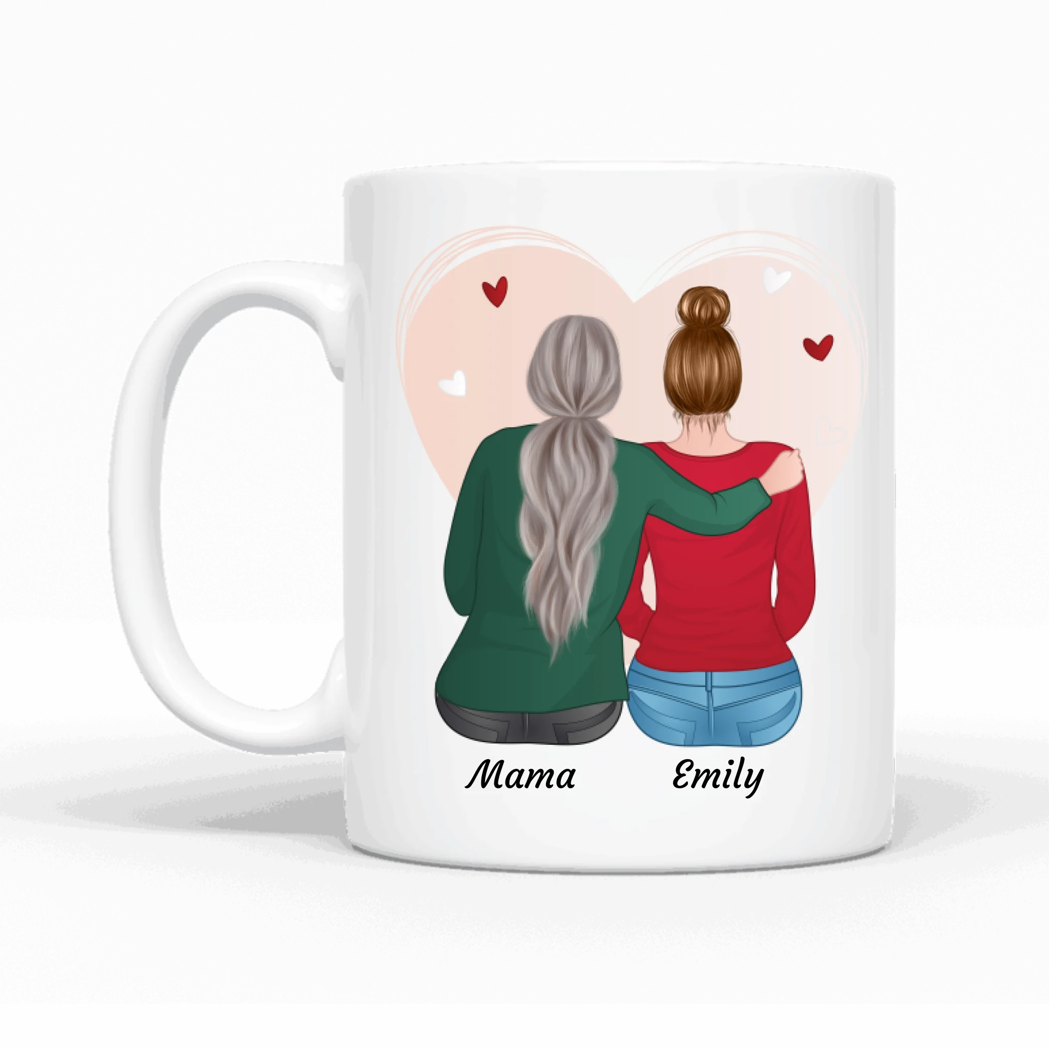 Mutter und Tochter - Personalisierbare Tasse