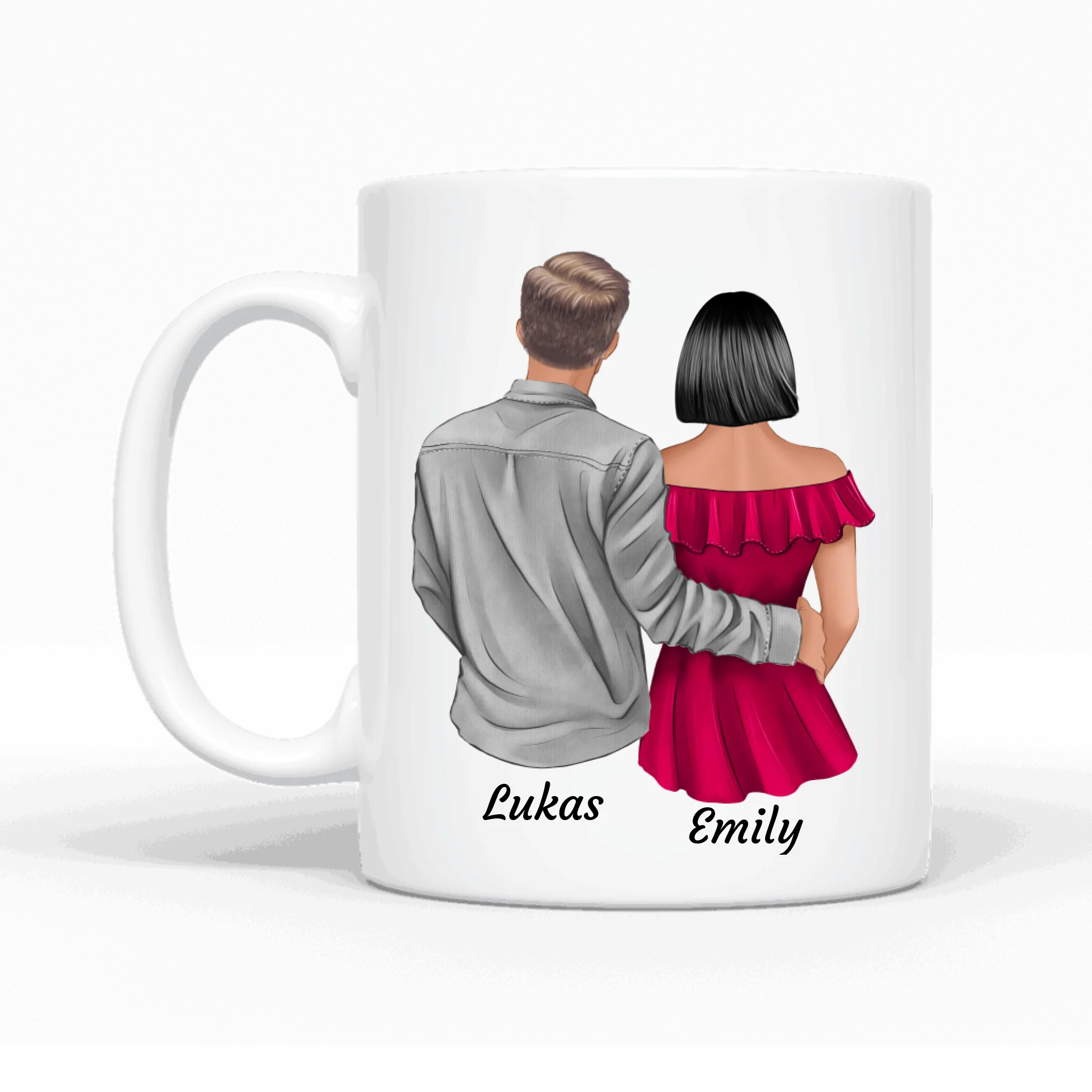 Verliebtes Paar - Personalisierbare Tasse