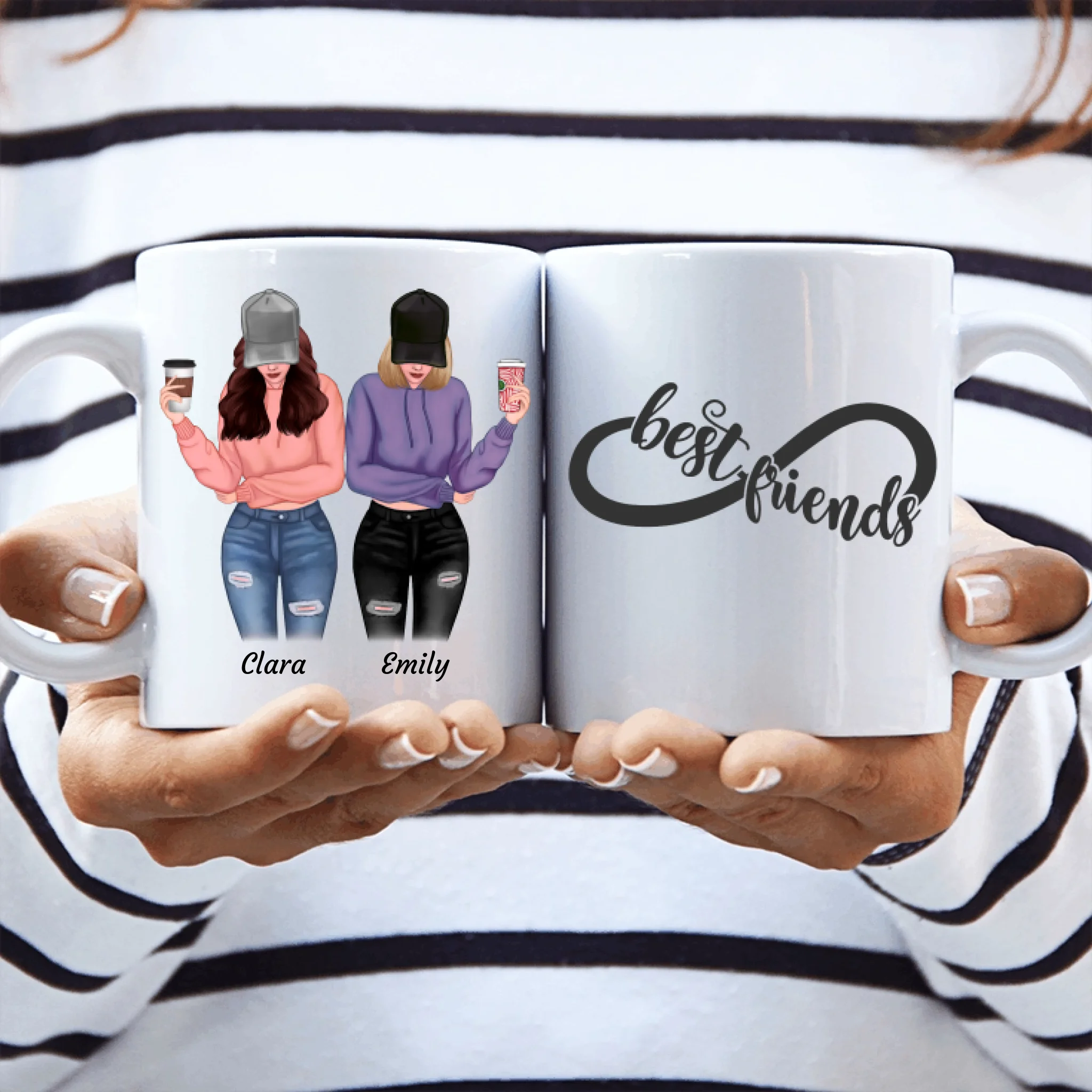 Pulli Besties - Personalisierbare Tasse