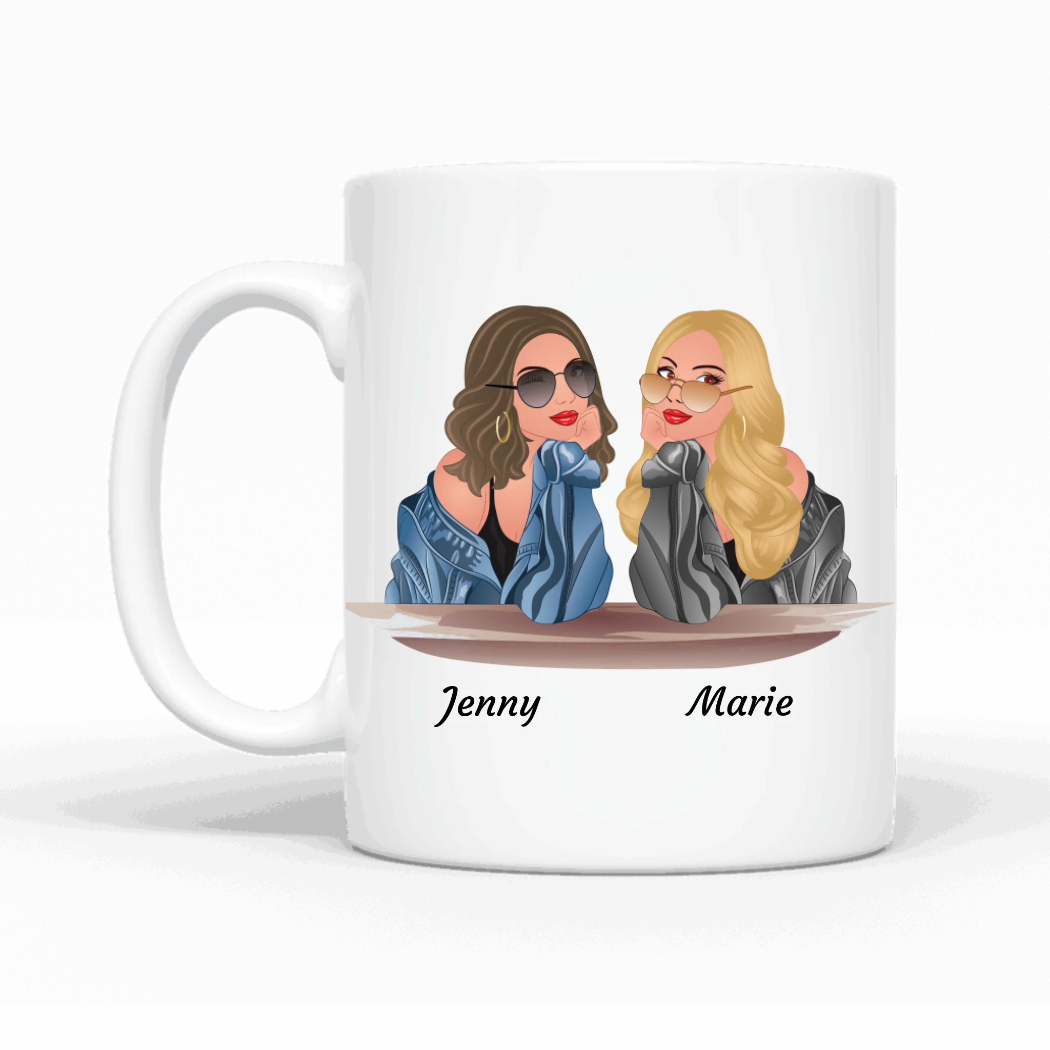 Sassy Besties - Personalisierbare Tasse