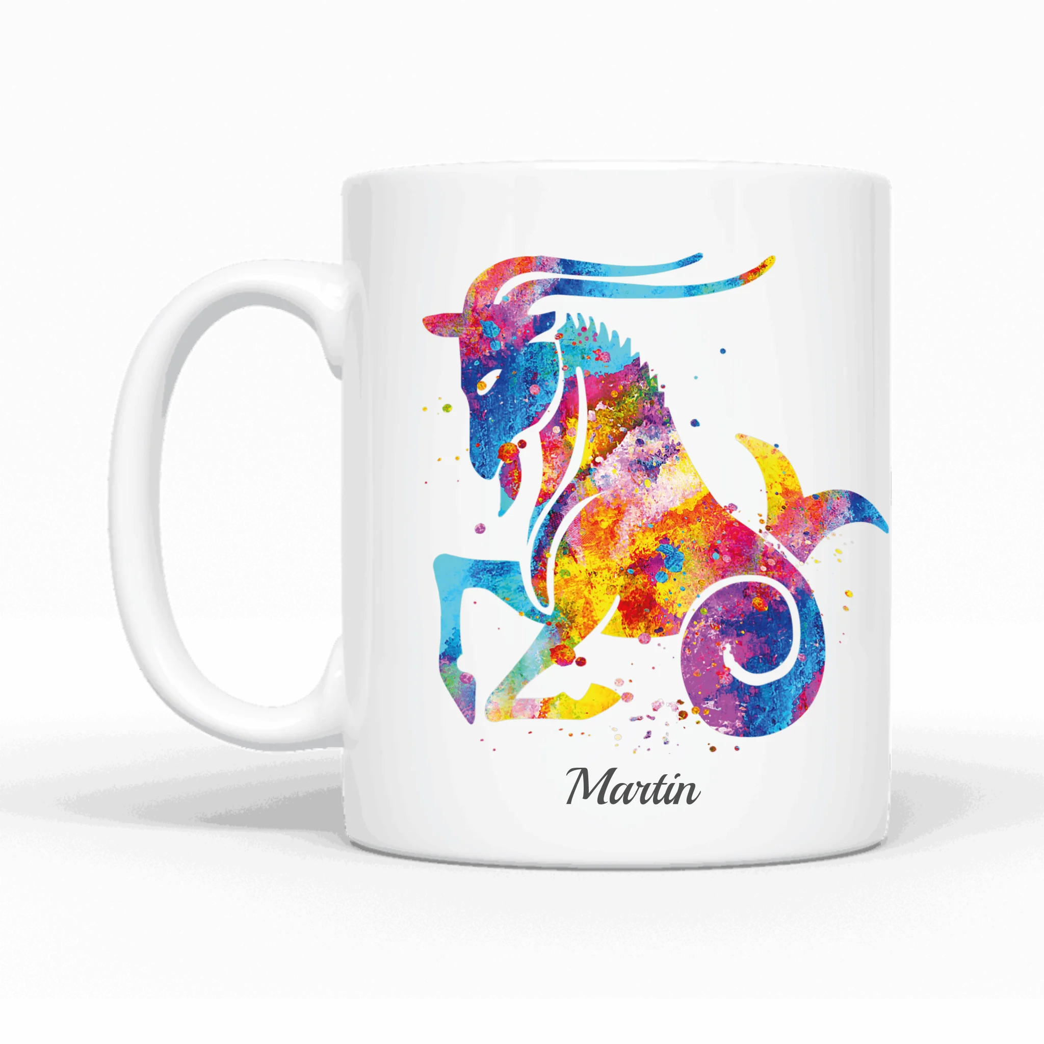 Sternzeichen bunt - Personalisierbare Tasse