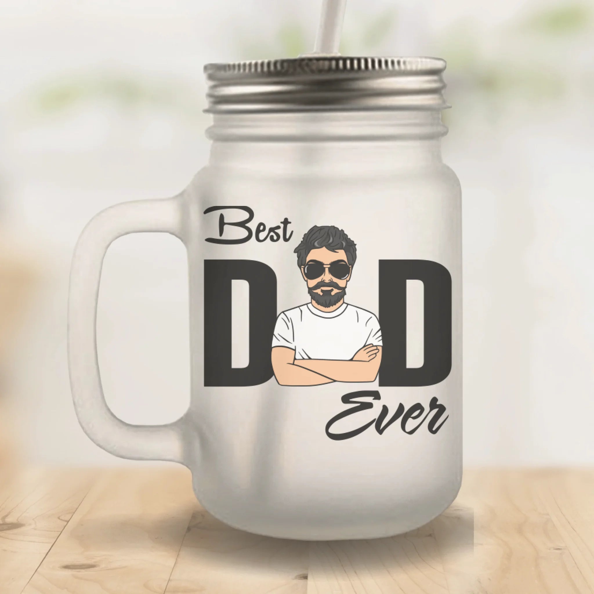 Best Dad / Bester Papa - Personalisierbares Henkelglas (kein Set)