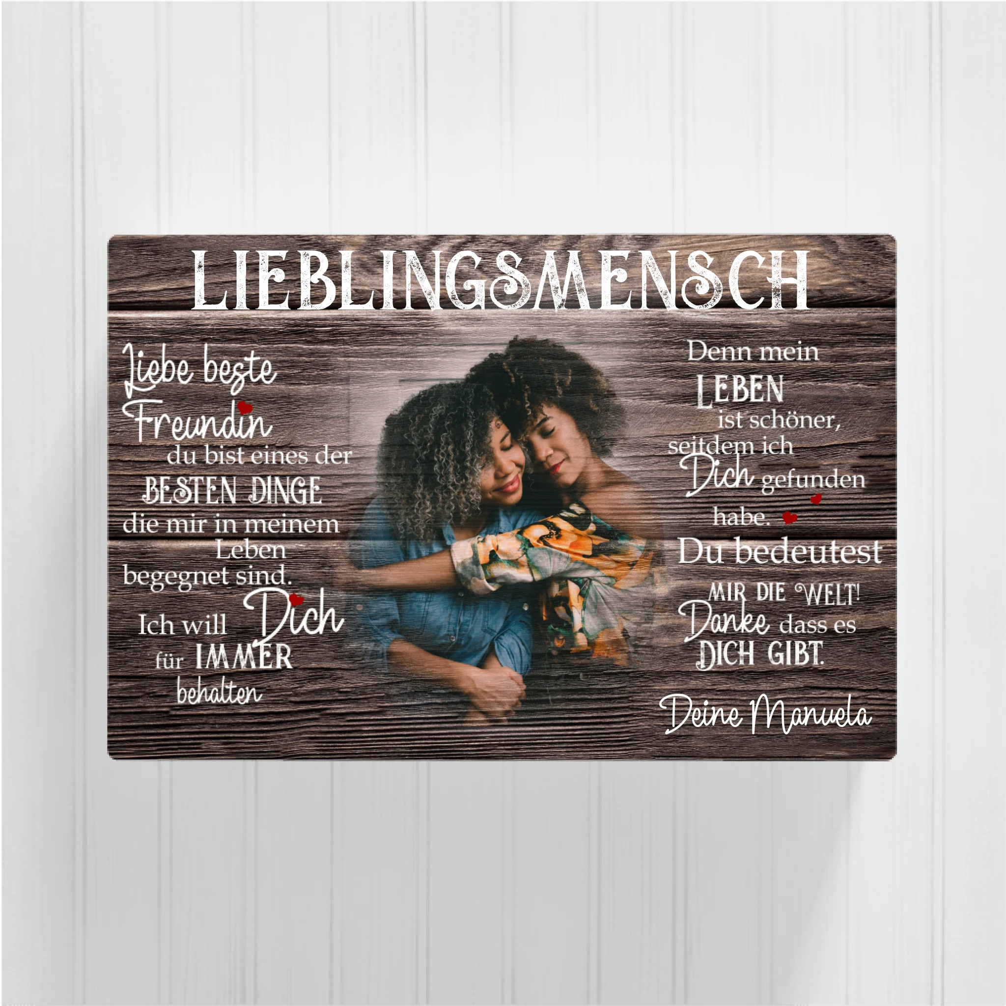 Lieblingsmensch - Personalisierbare Leinwand