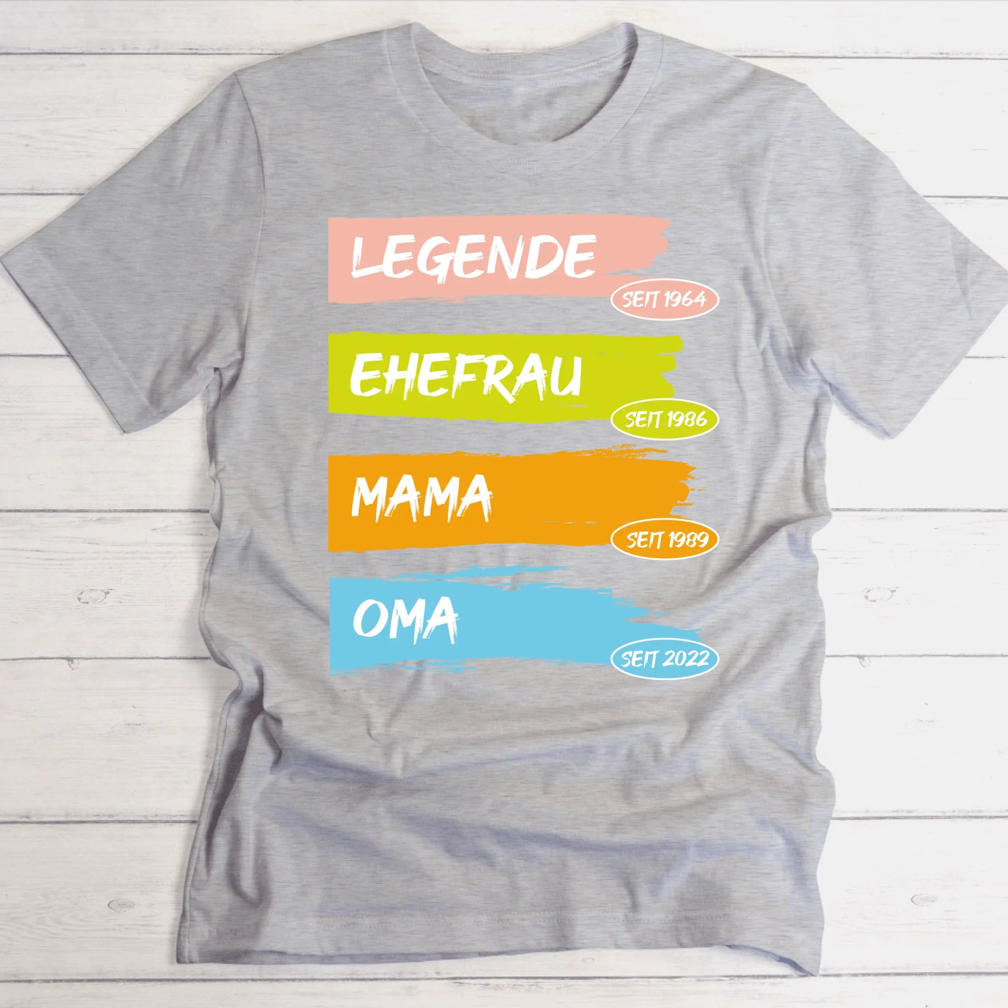 Legende Mama / Oma für Mama, Freundin, Schwester & Oma - Personalisierbares T-Shirt