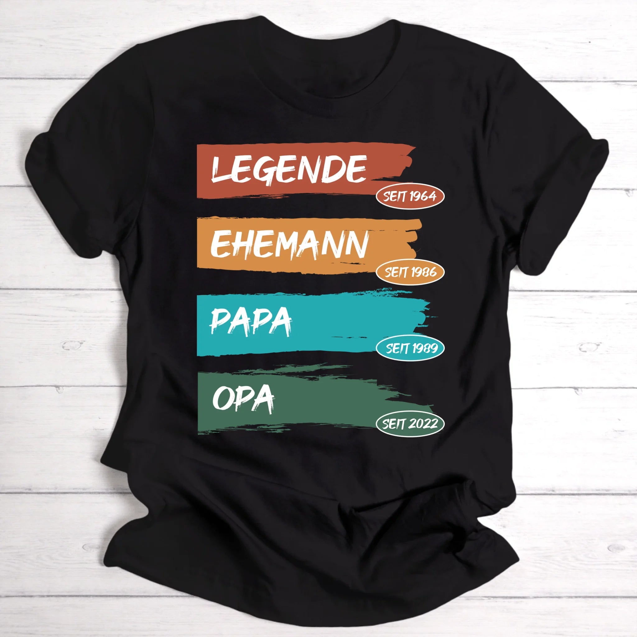 Legende Papa / Opa für Papa, Opa, Bruder & Onkel - Personalisierbares T-Shirt