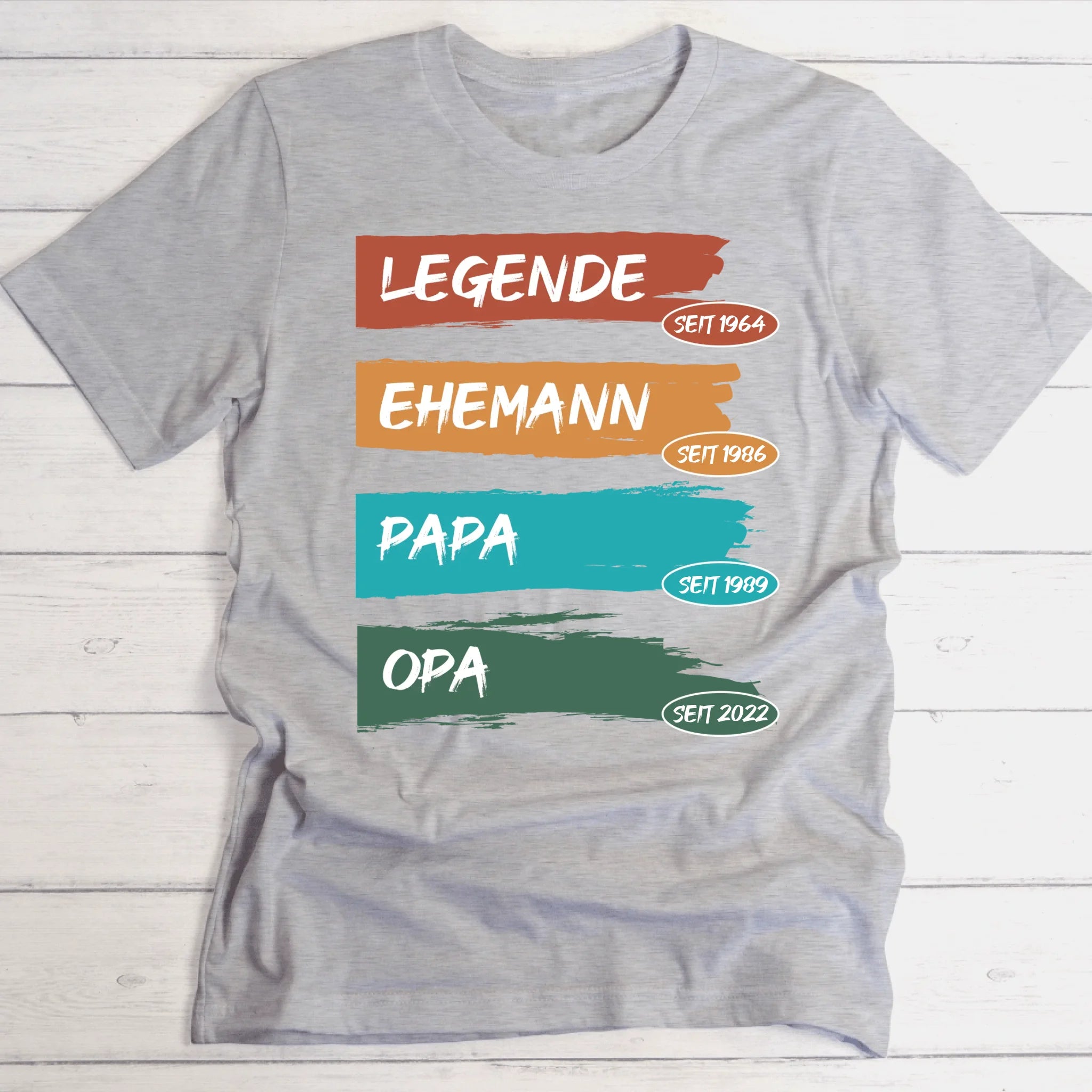 Legende Papa / Opa für Papa, Opa, Bruder & Onkel - Personalisierbares T-Shirt