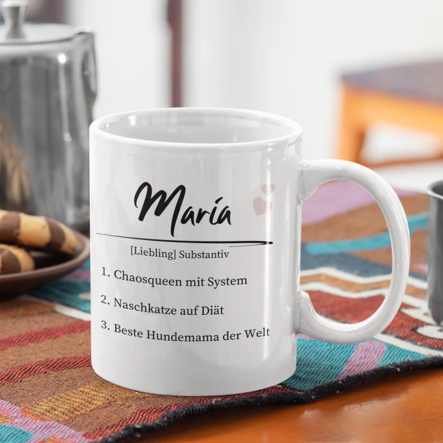 Definition einer geliebten Person für Mama, Papa, Sohn, Tochter, Paare, Freundin, Schwester, Oma & Opa - Personalisierbare Tasse