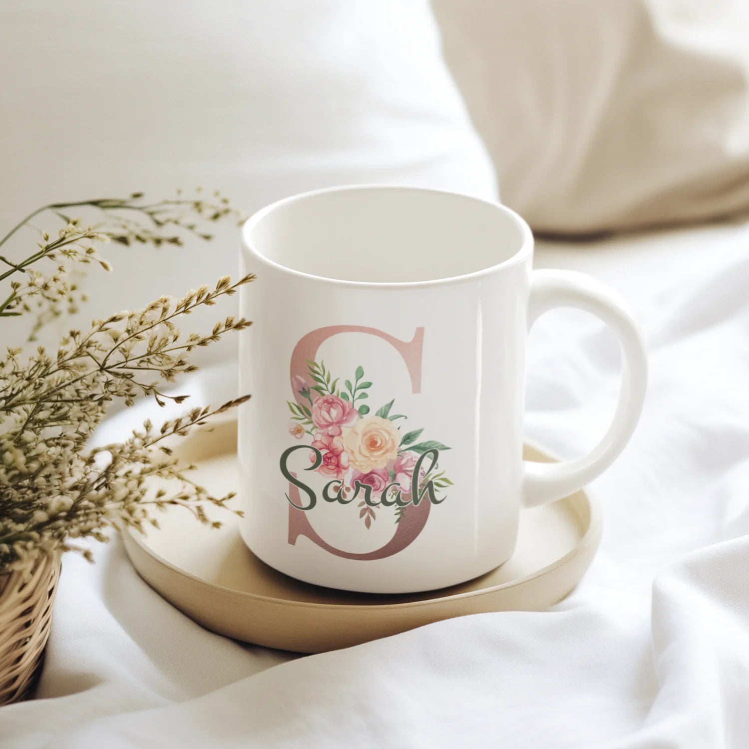Namenstasse Design Edition Roségold (Beidseitig) - Personalisierbare Tasse