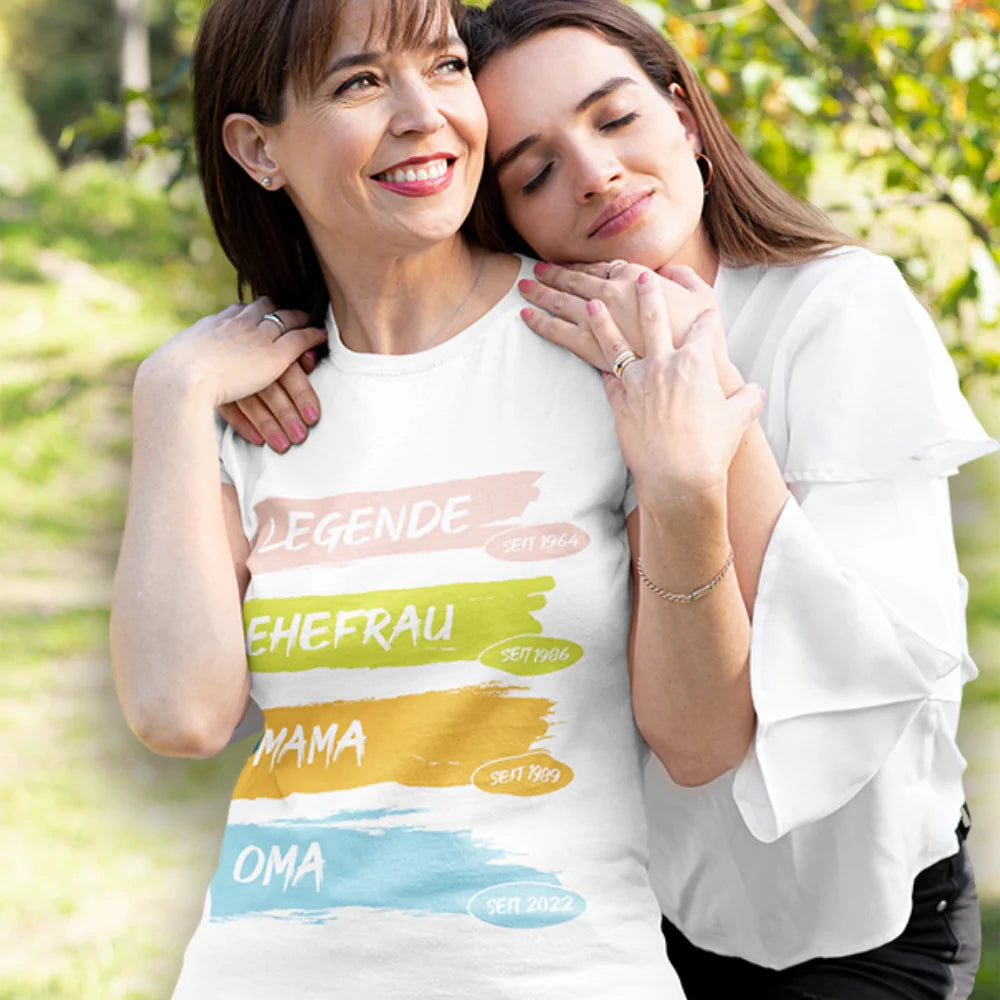 Legende Mama / Oma für Mama, Freundin, Schwester & Oma - Personalisierbares T-Shirt