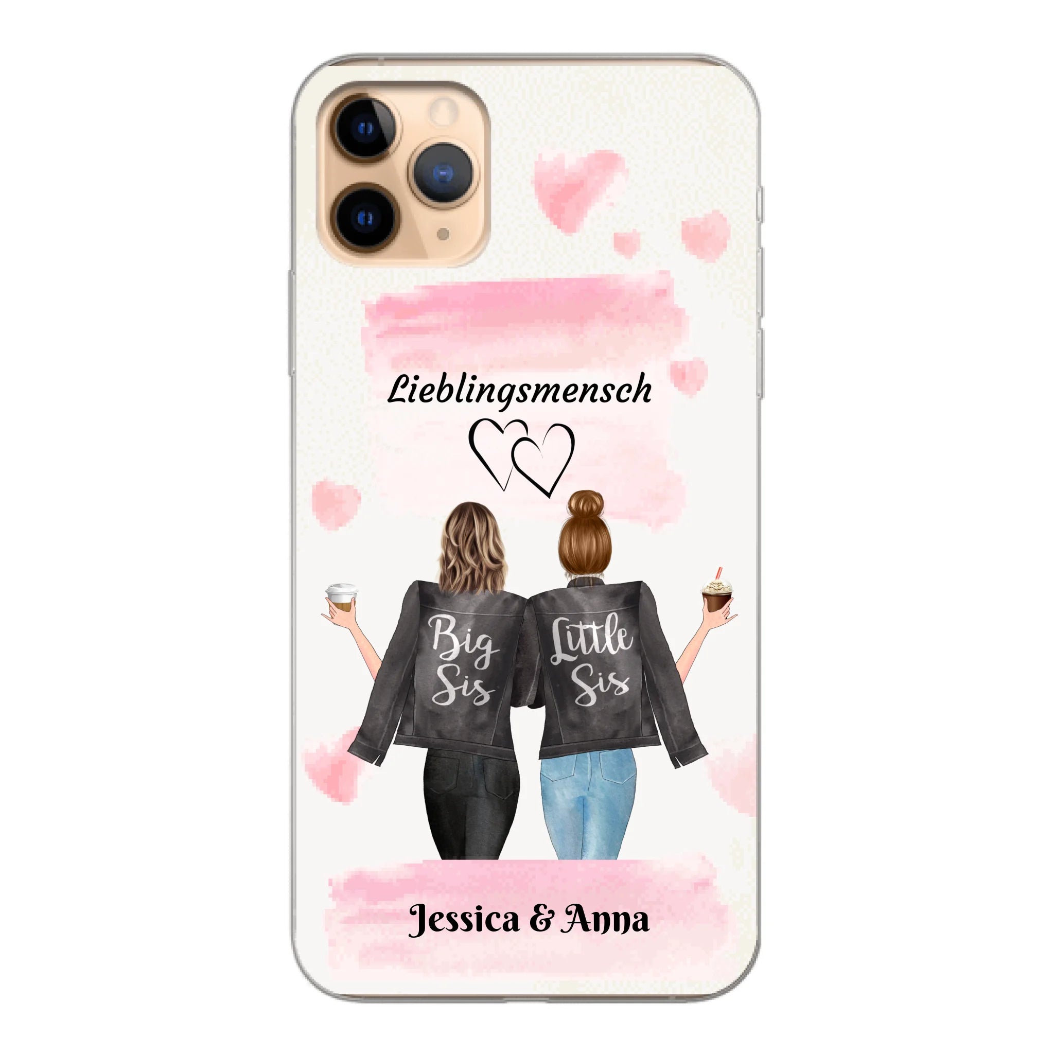 Beste Freundinnen Brushed - Personalisierbare Handyhülle