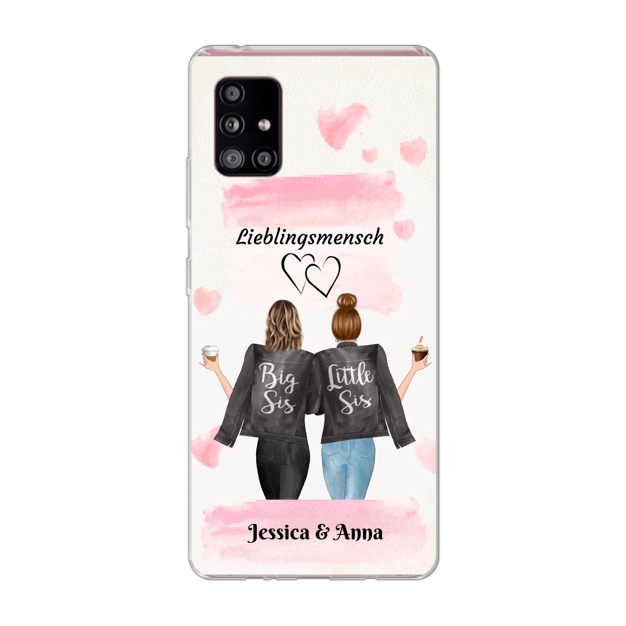 Beste Freundinnen Brushed - Personalisierbare Handyhülle