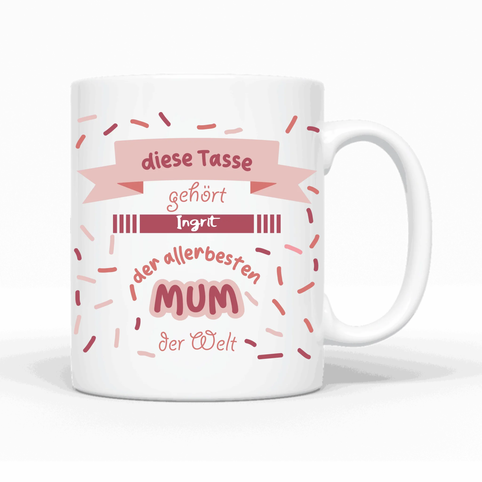 Weltbeste Mum/Oma besonderes Geschenk für Mama und Oma - Personalisierbare Tasse