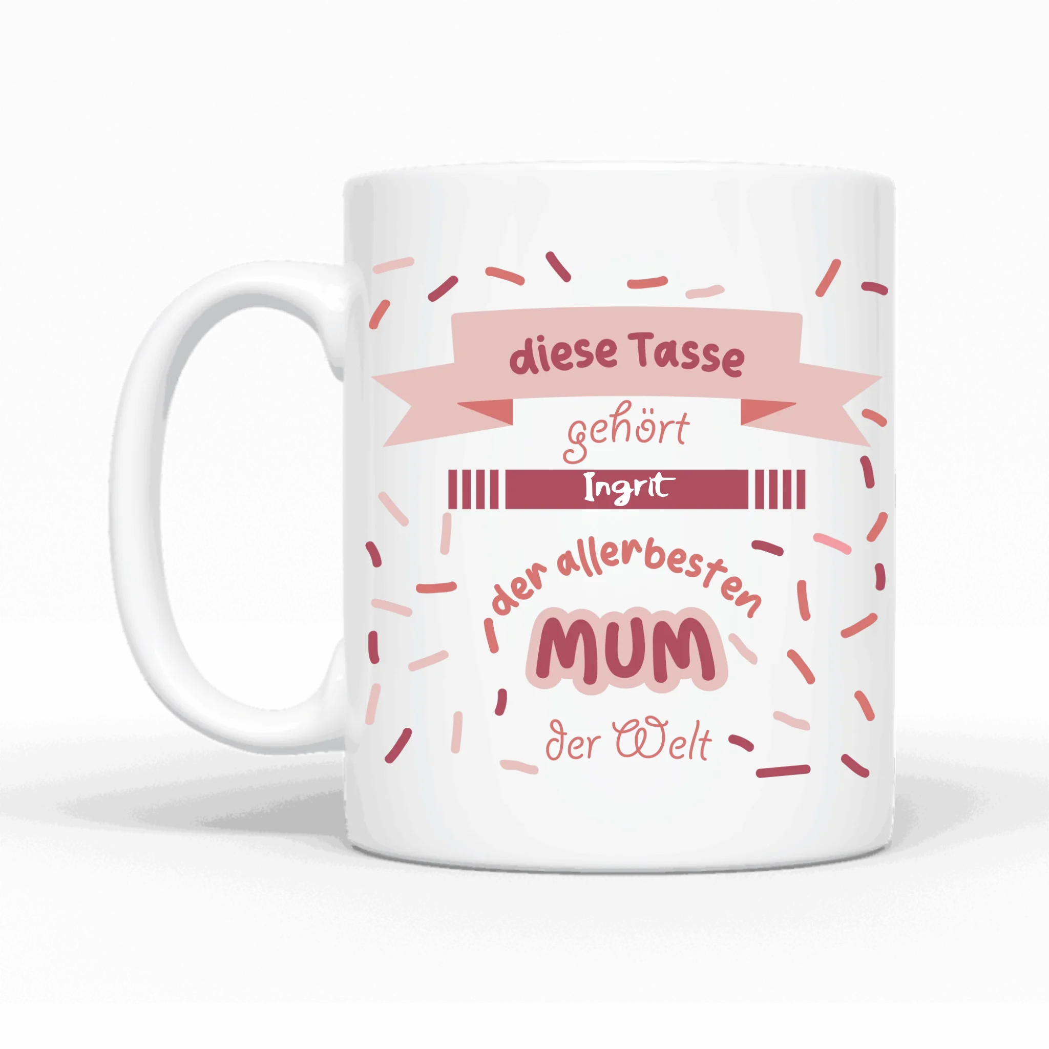Weltbeste Mum/Oma besonderes Geschenk für Mama und Oma - Personalisierbare Tasse