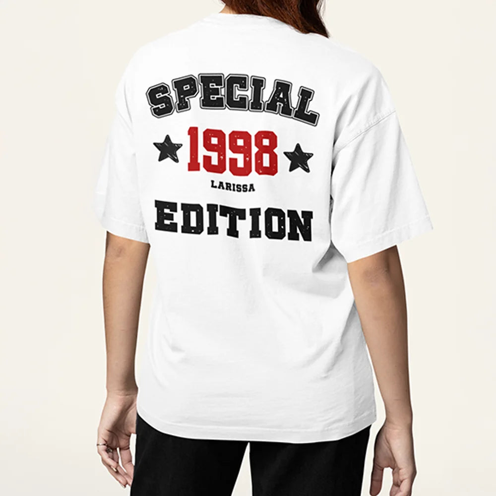 Special Edition College-Style - Personalisierbares Oversized-T-Shirt