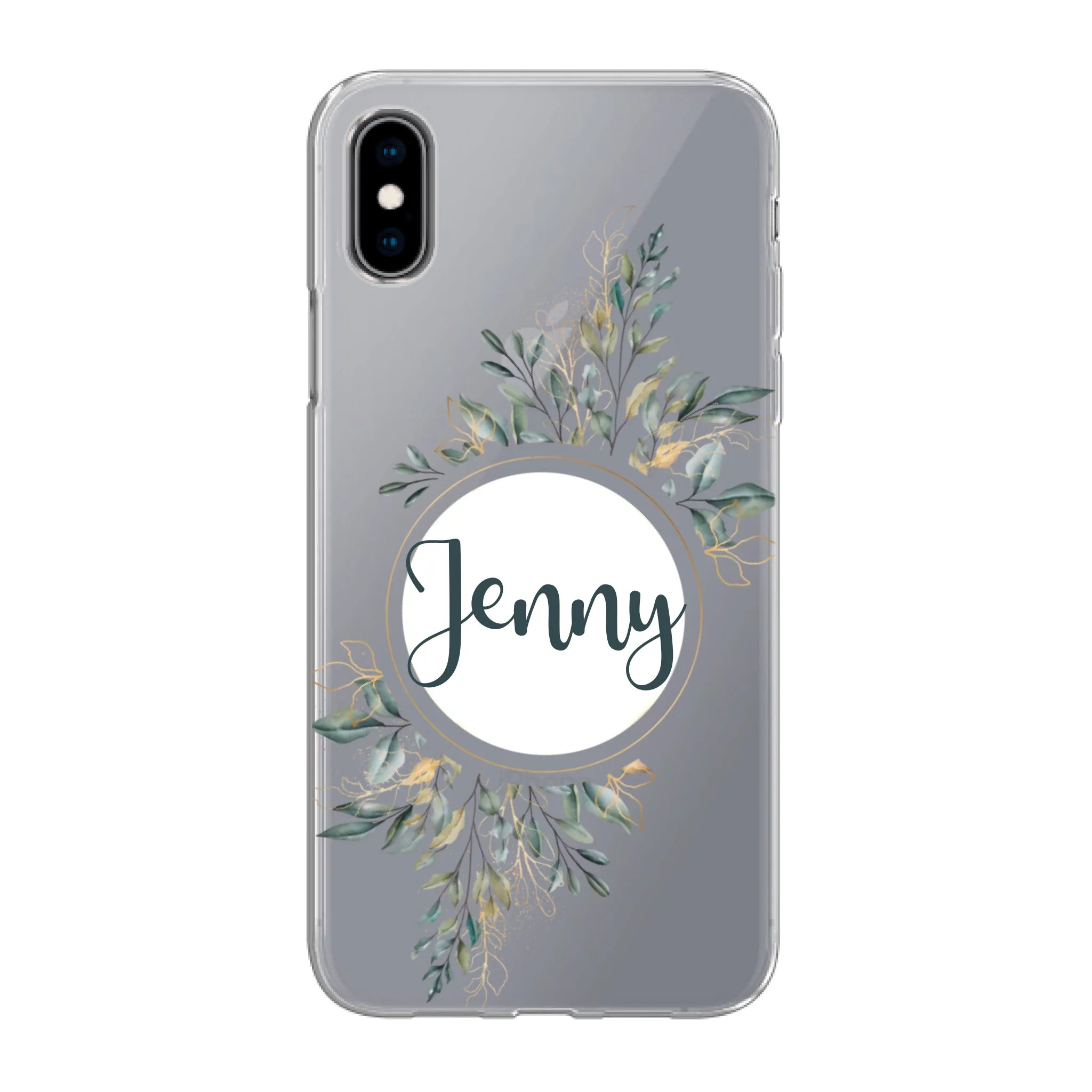 Natur Aquarell Pflanzen für Paare, Freundin, Mama, Oma & Tante - Personalisierbare Handyhülle