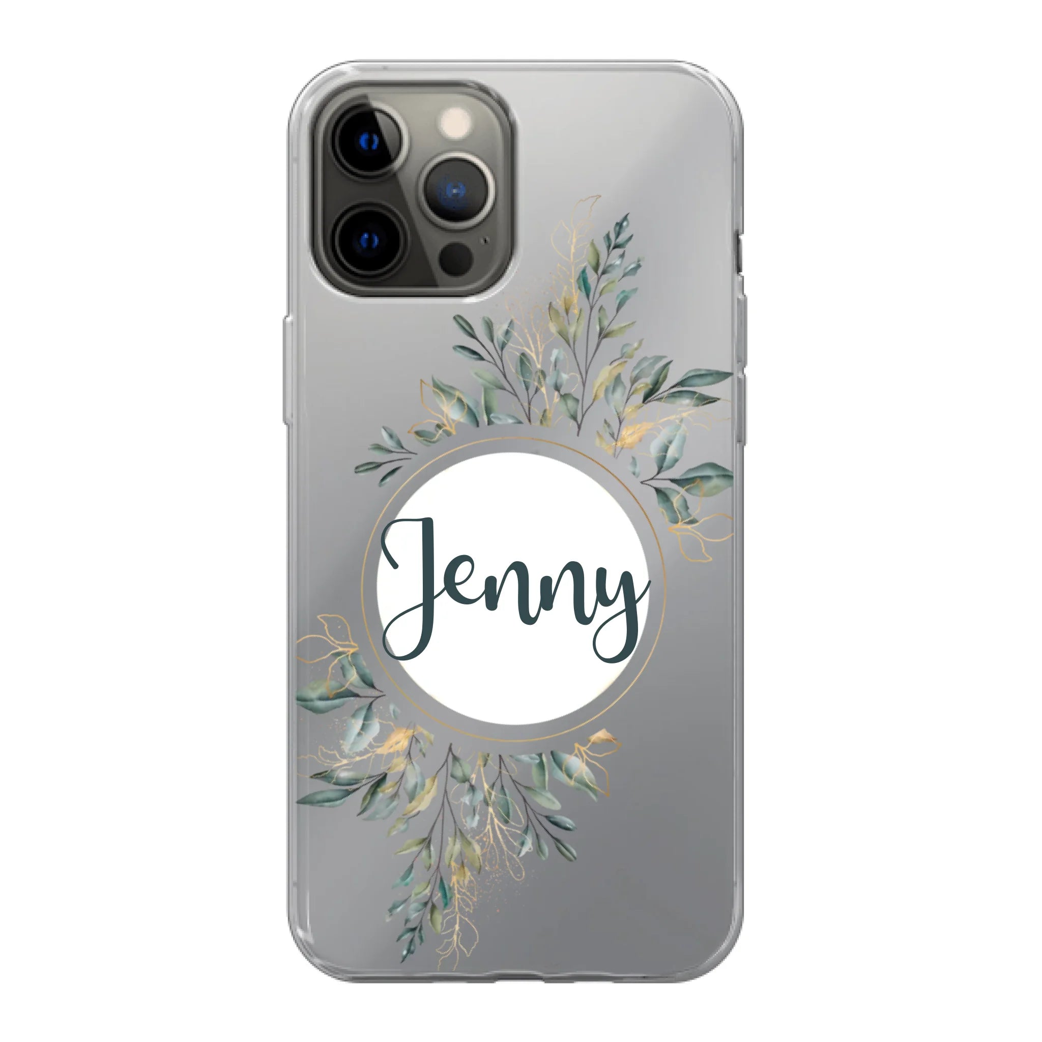 Natur Aquarell Pflanzen für Paare, Freundin, Mama, Oma & Tante - Personalisierbare Handyhülle