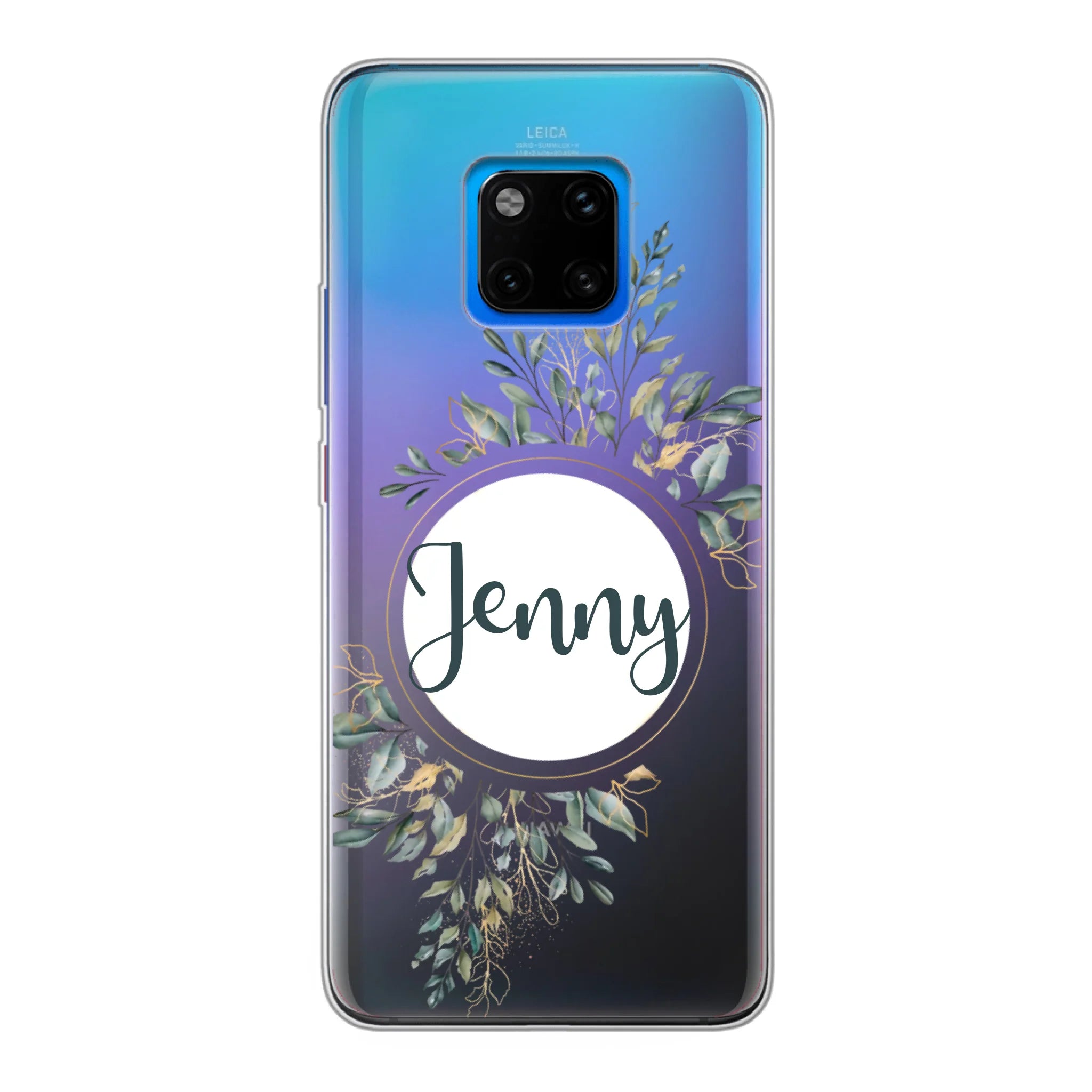 Natur Aquarell Pflanzen für Paare, Freundin, Mama, Oma & Tante - Personalisierbare Handyhülle