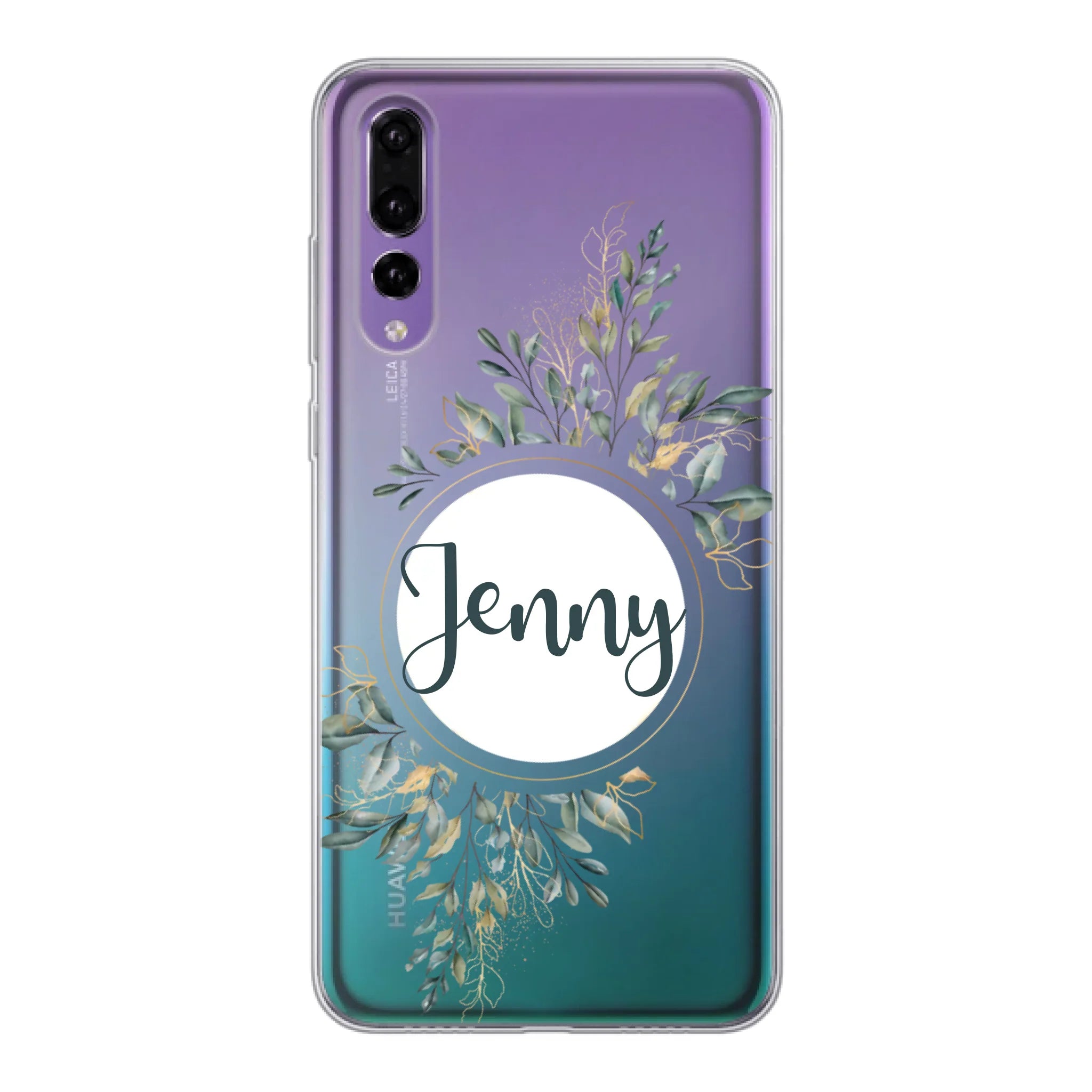 Natur Aquarell Pflanzen für Paare, Freundin, Mama, Oma & Tante - Personalisierbare Handyhülle