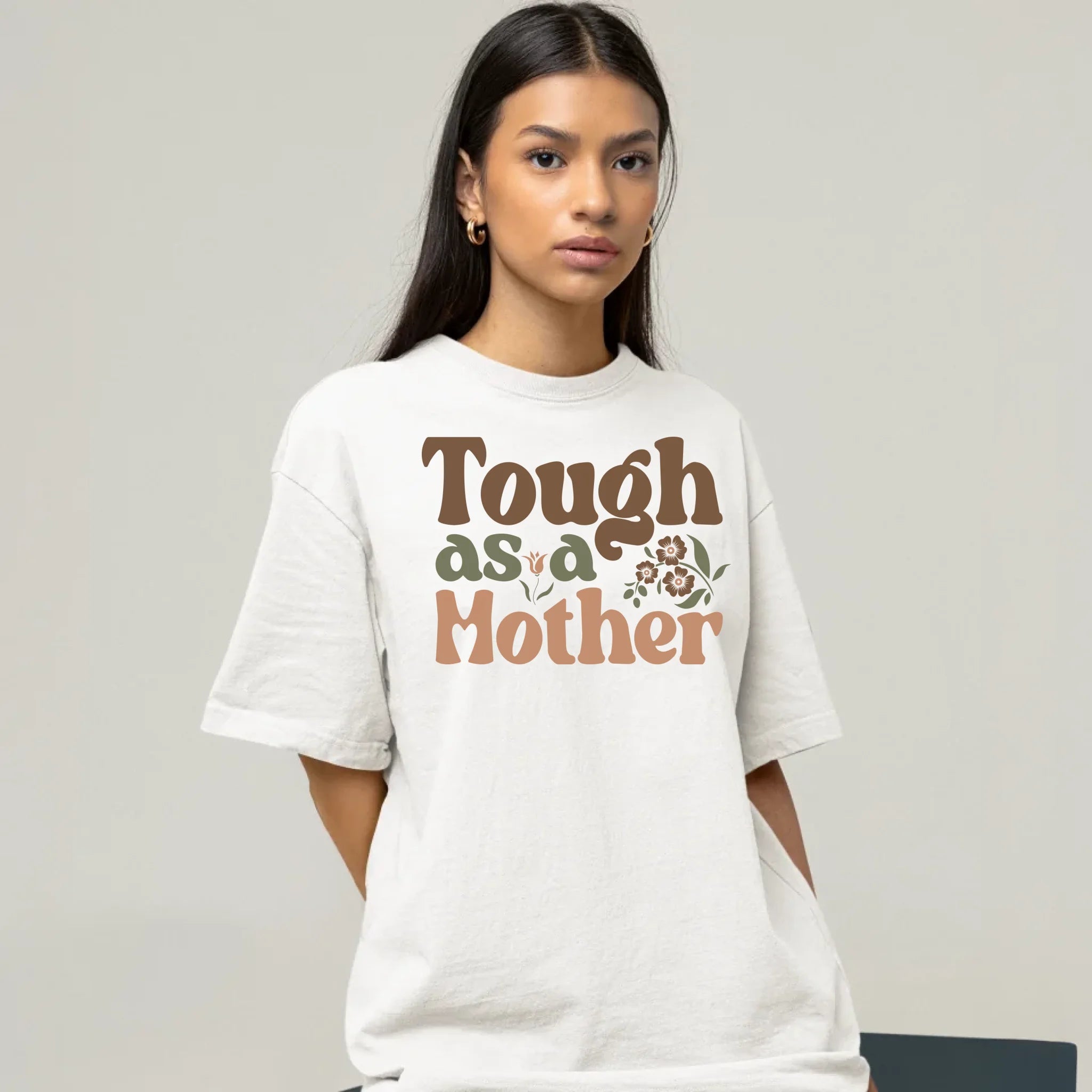 Mockup Oversized T-Shirt Frau