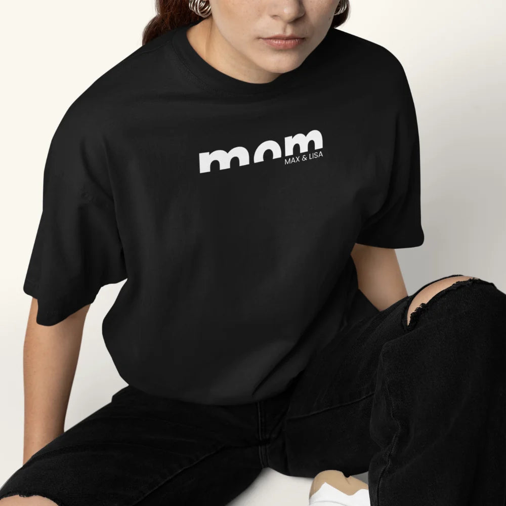 Mom of... - Personalisierbares T-Shirt für Mamas