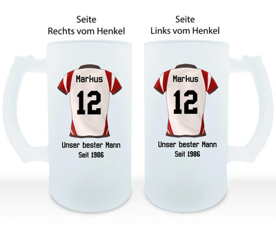 Sport-Trikot - Personalisierbarer Bierkrug