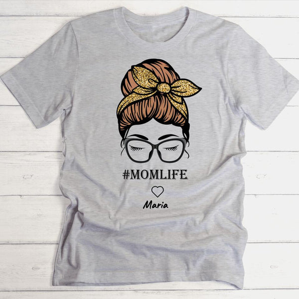 Momlife - Personalisierbares Damen-Shirt