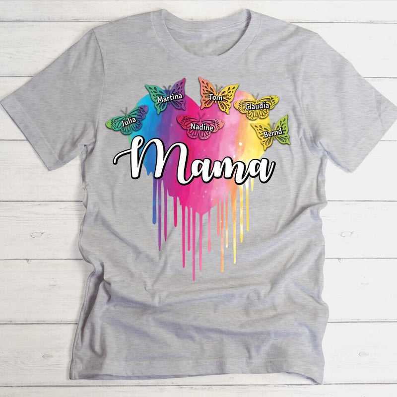 Mamas Schmetterlinge - Personalisierbares Damen-Shirt